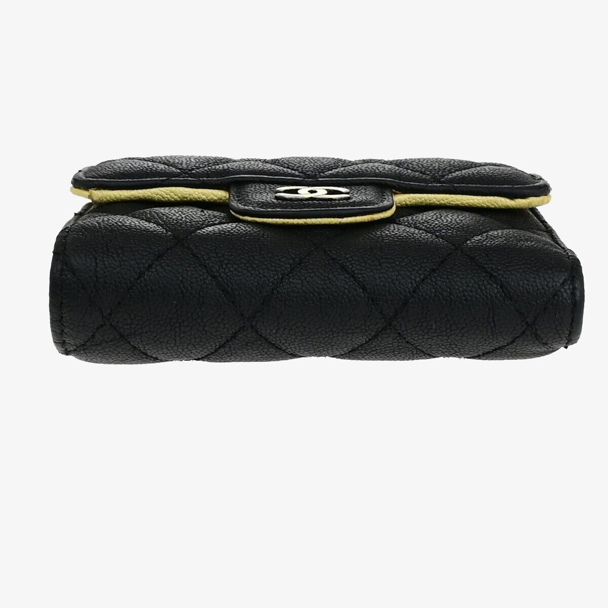 Chanel Matelassé, Black, Leather, wallet