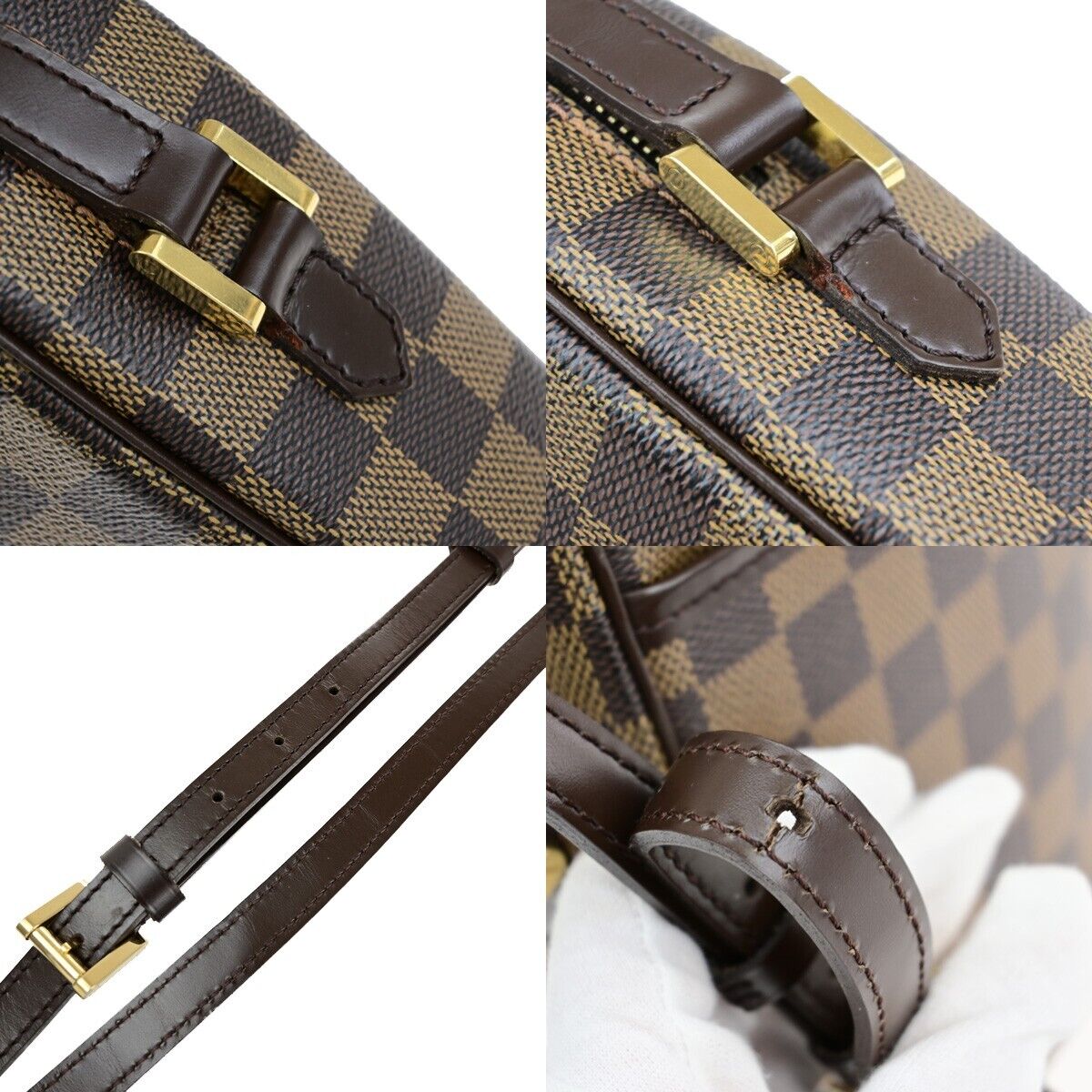 Louis Vuitton Ipanema, Brown, Canvas, shoulder