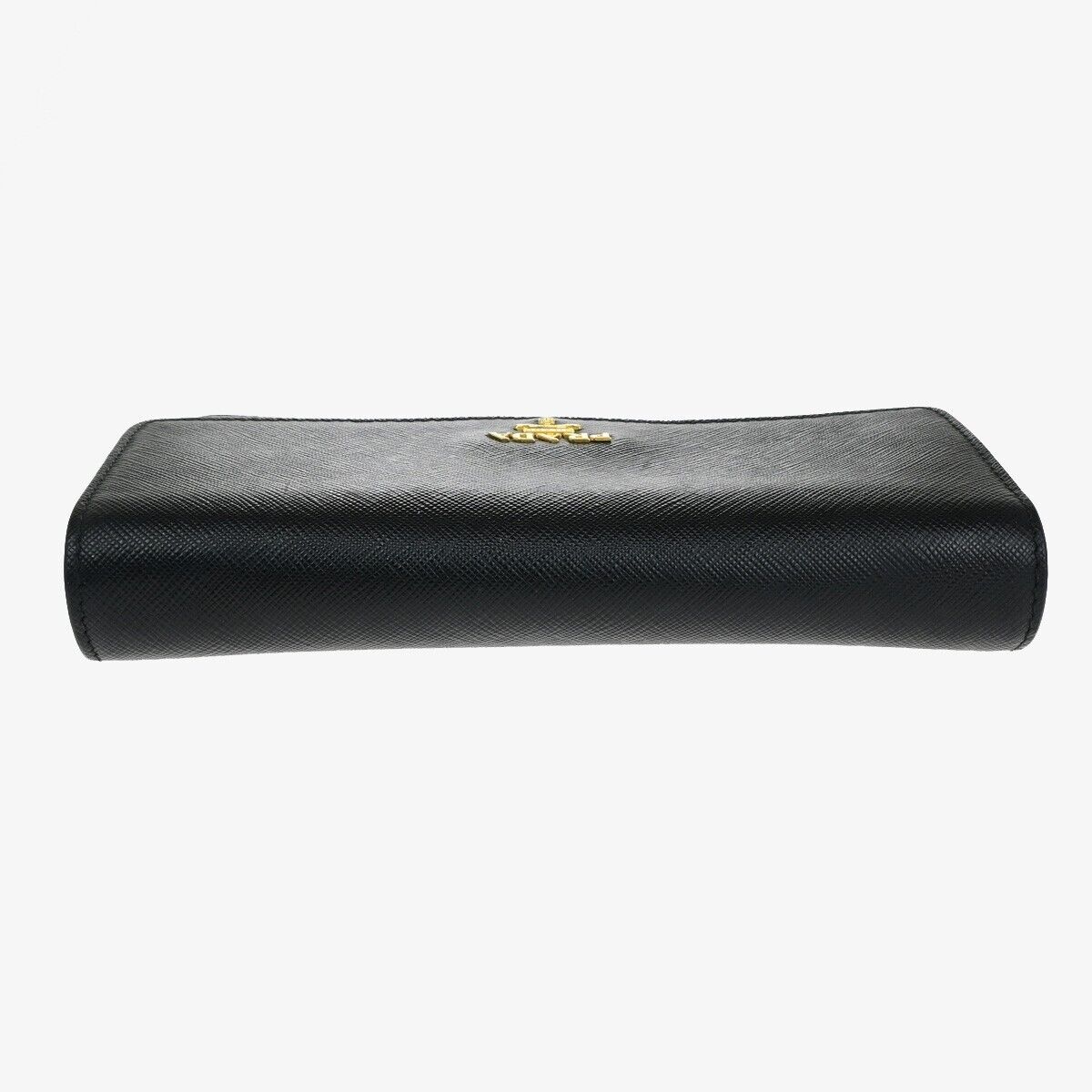 Prada Saffiano, Black, Leather, clutch