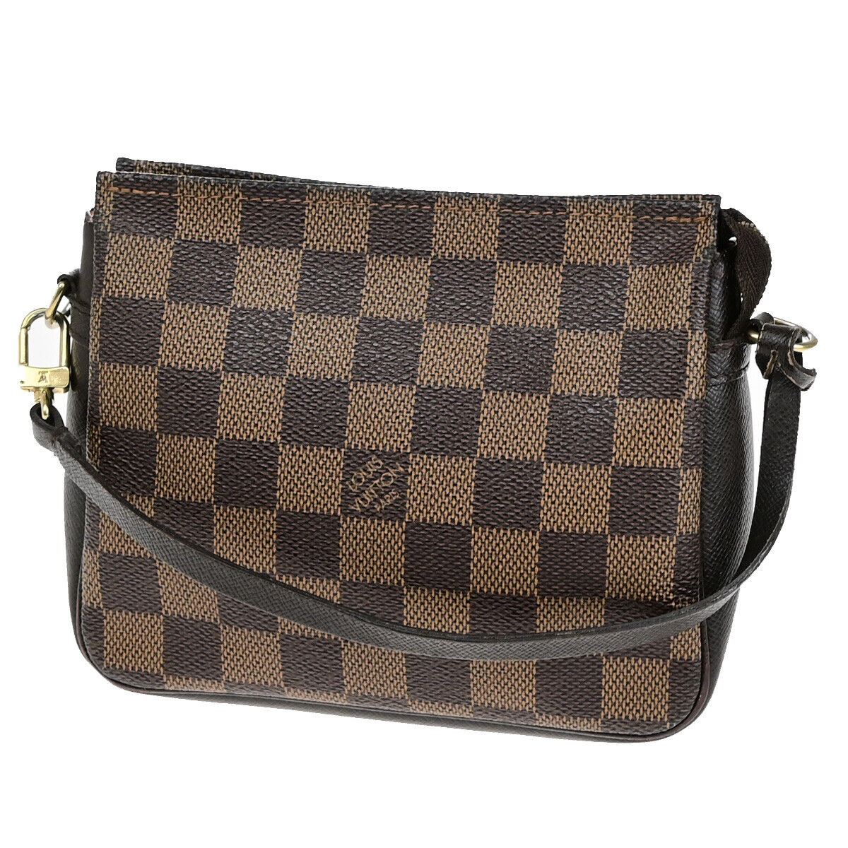 Louis Vuitton Trousse makeup, Brown, Canvas, clutch