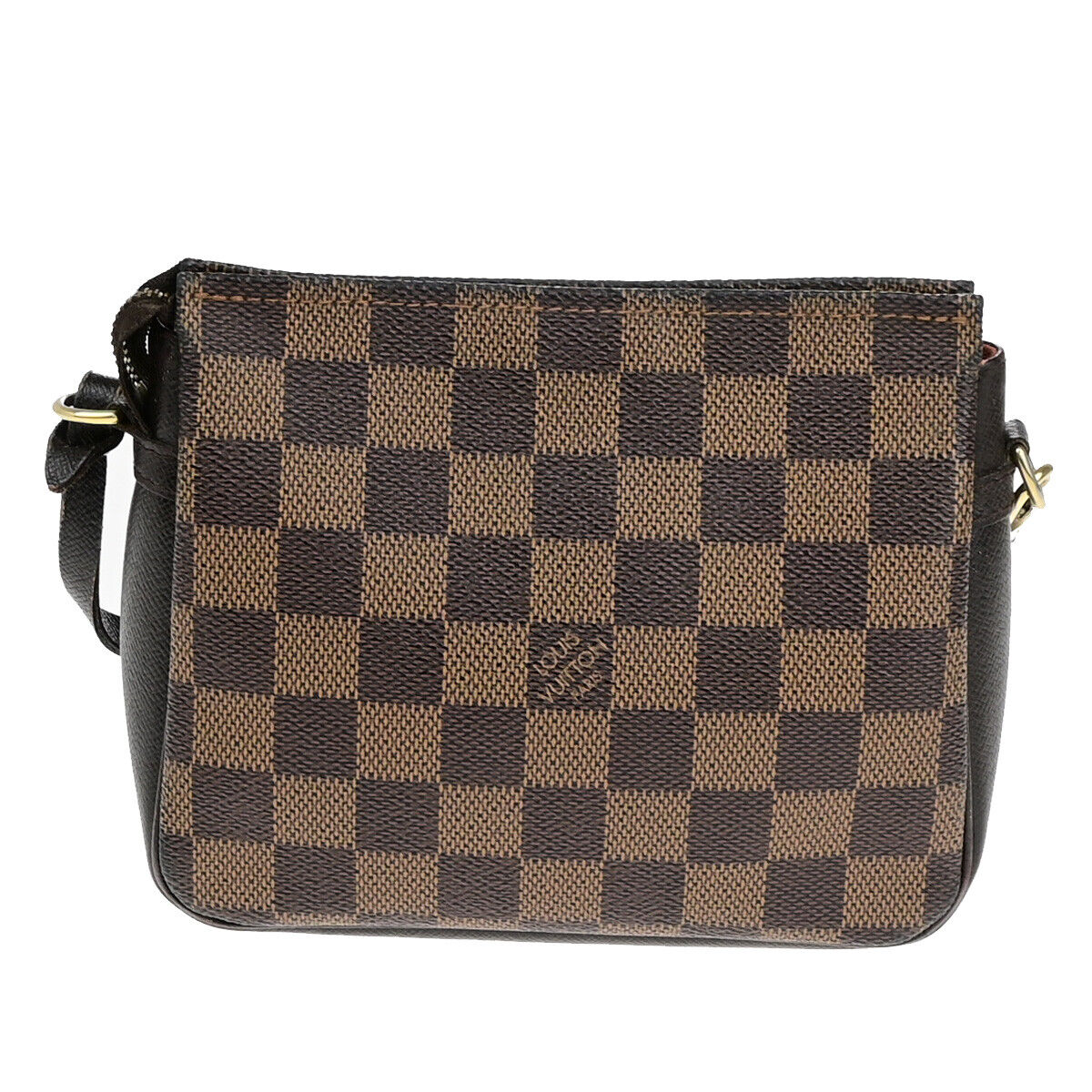 Louis Vuitton Trousse makeup, Brown, Canvas, clutch