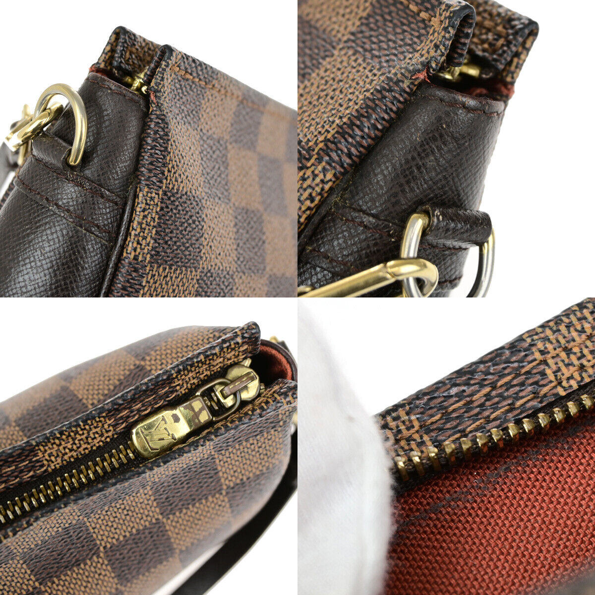 Louis Vuitton Trousse makeup, Brown, Canvas, clutch