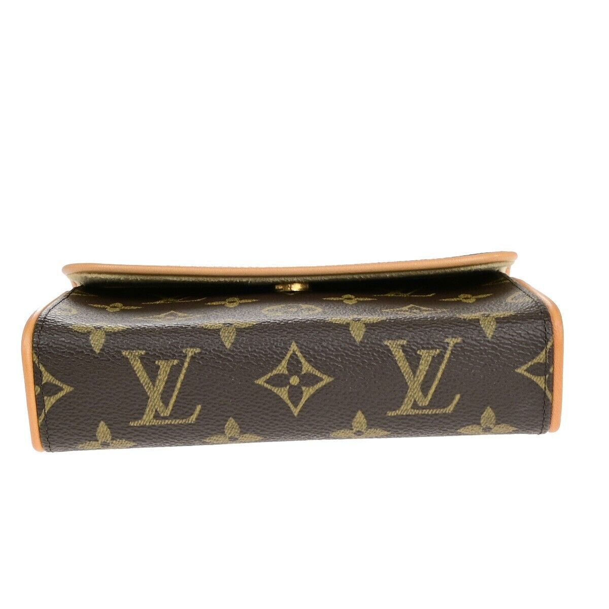 Louis Vuitton Pochette florentine, Brown, Canvas, clutch