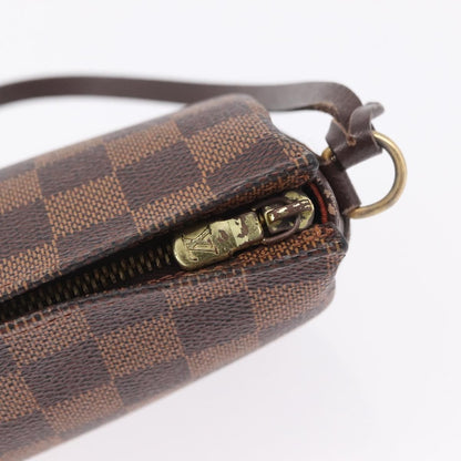 Louis Vuitton Trousse Make Up Damier, Brown, Canvas, Clutch