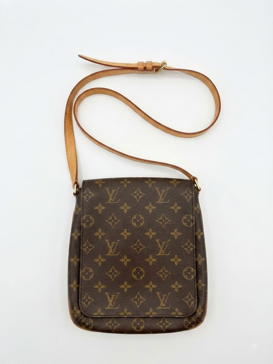 Louis Vuitton Musette Bagatelle Epi Leather, Brown, Canvas, Handbag