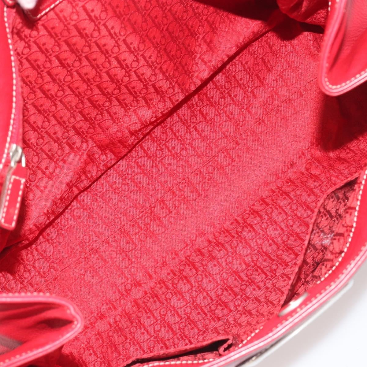 Christian Dior CD Shoulder bag Leather, Red, Leather, Shoulder Bag