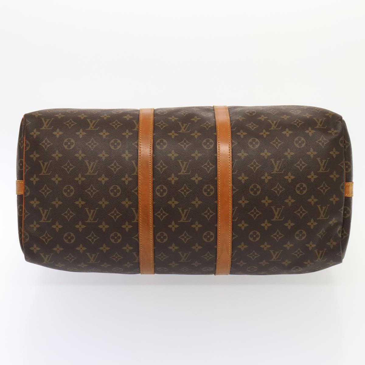 Louis Vuitton Keepall Bandouliere 55, Brown, Canvas, travel