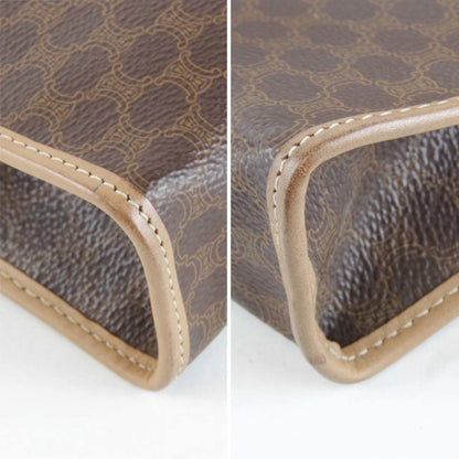 Céline Triomphe, Brown, Canvas, clutch
