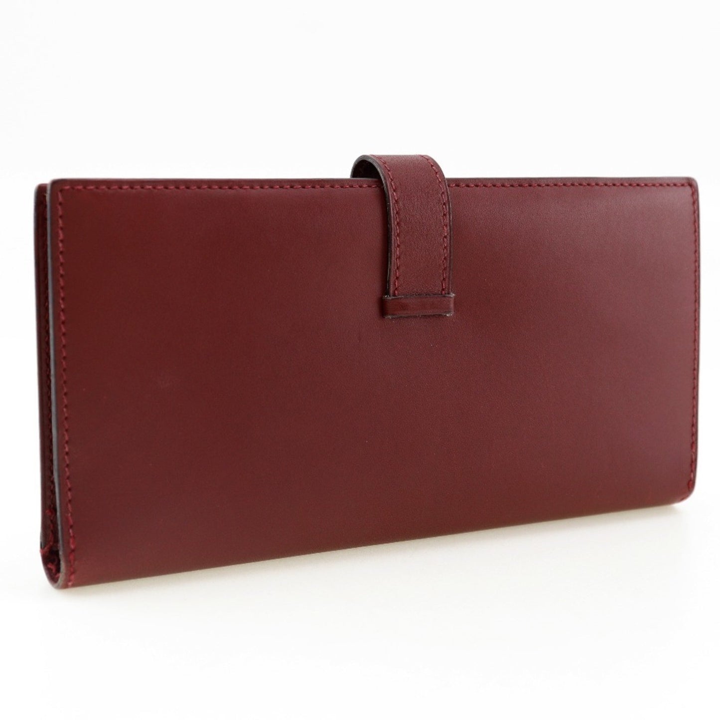 Hermès Béarn, Burgundy, Leather, wallet