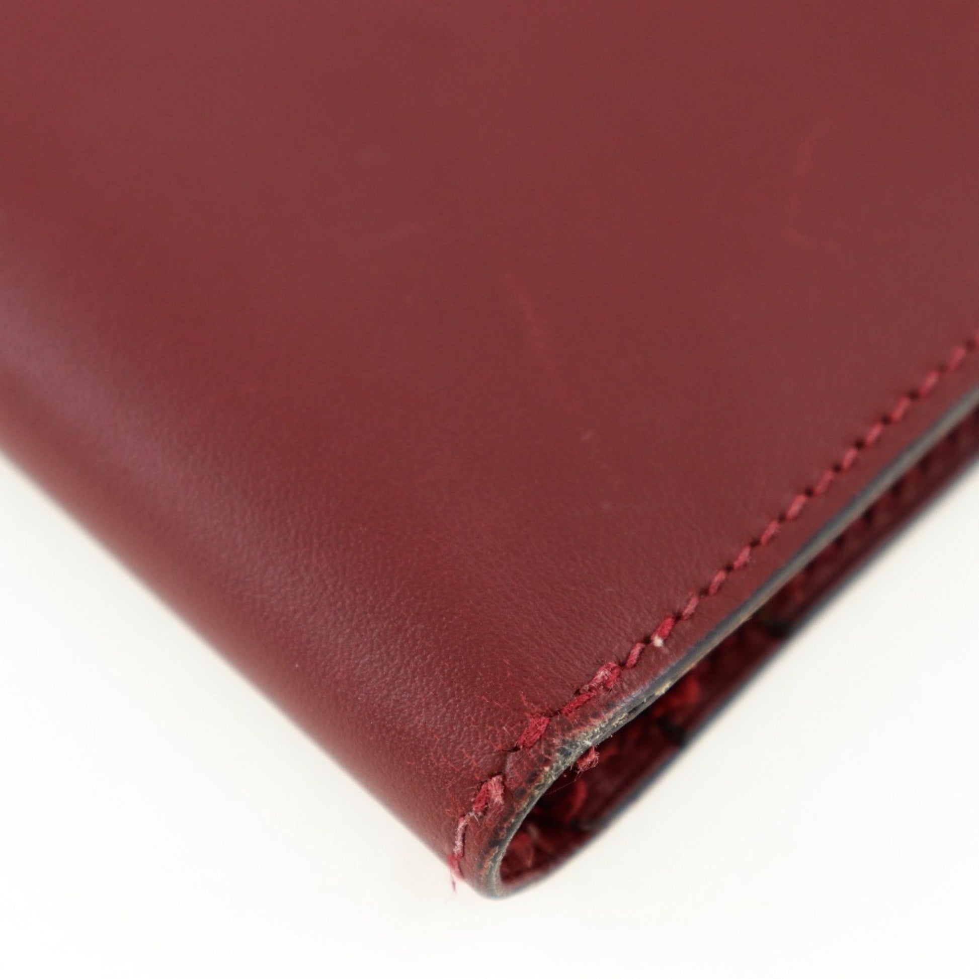 Hermès Béarn, Burgundy, Leather, wallet