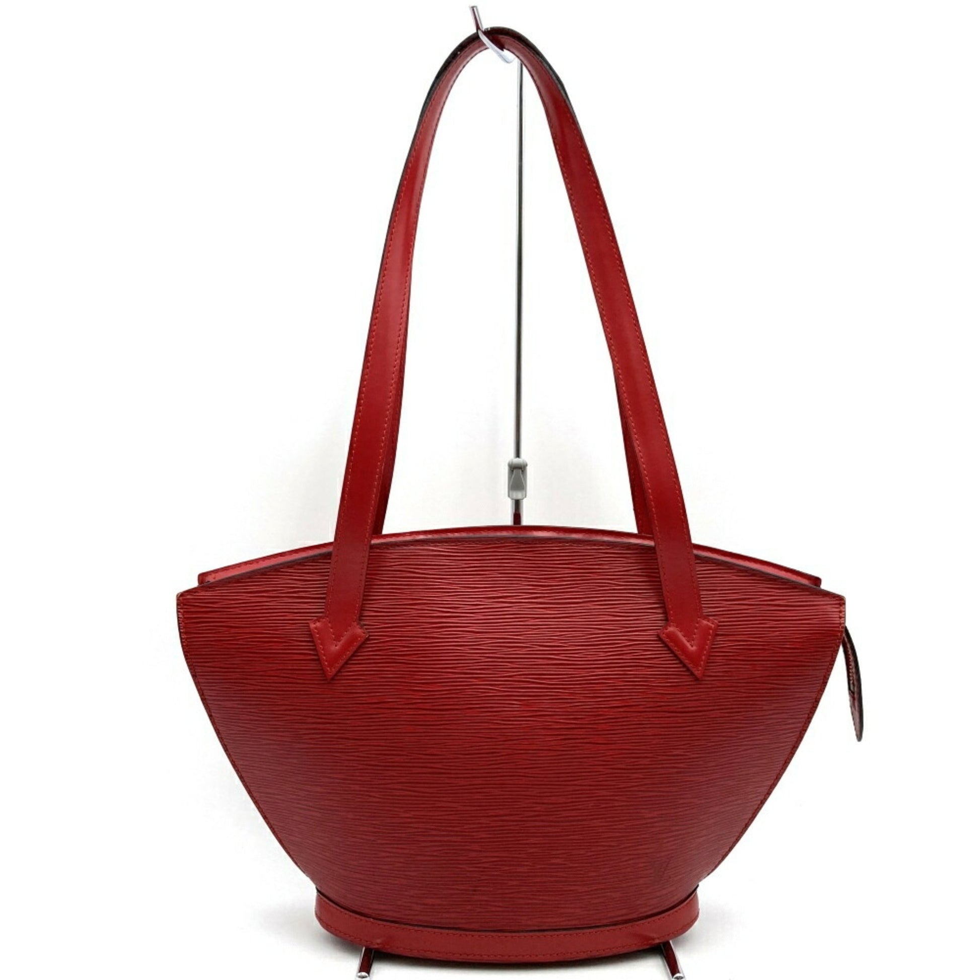 Louis Vuitton Saint Jacques, Red, Leather, shoulder