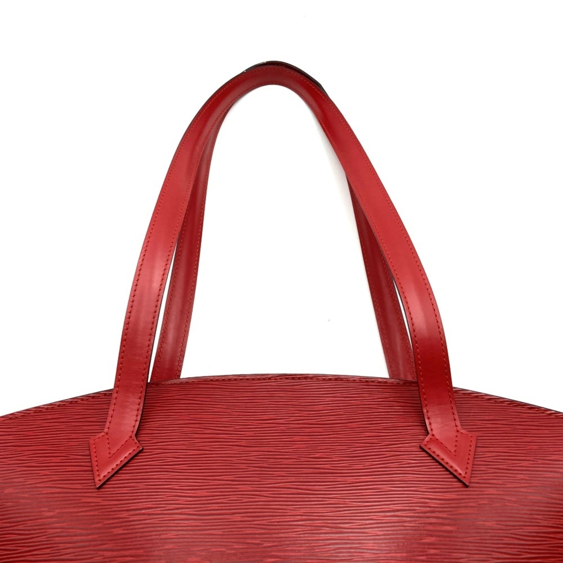 Louis Vuitton Saint Jacques, Red, Leather, shoulder