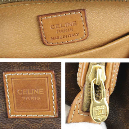 Céline Triomphe, Brown, Canvas, clutch