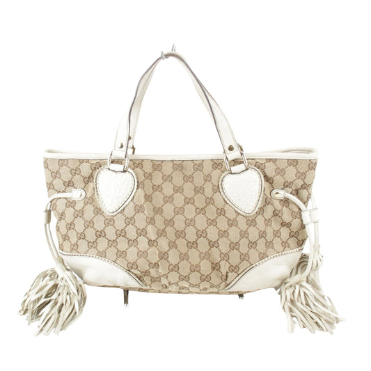 Gucci, Beige, Canvas, tote