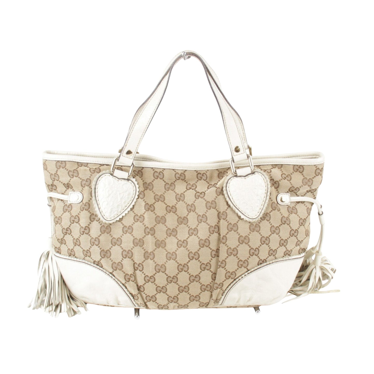 Gucci, Beige, Canvas, tote