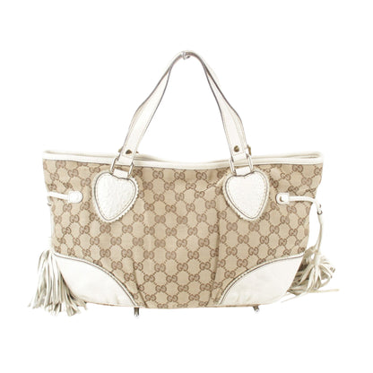 Gucci, Beige, Canvas, tote