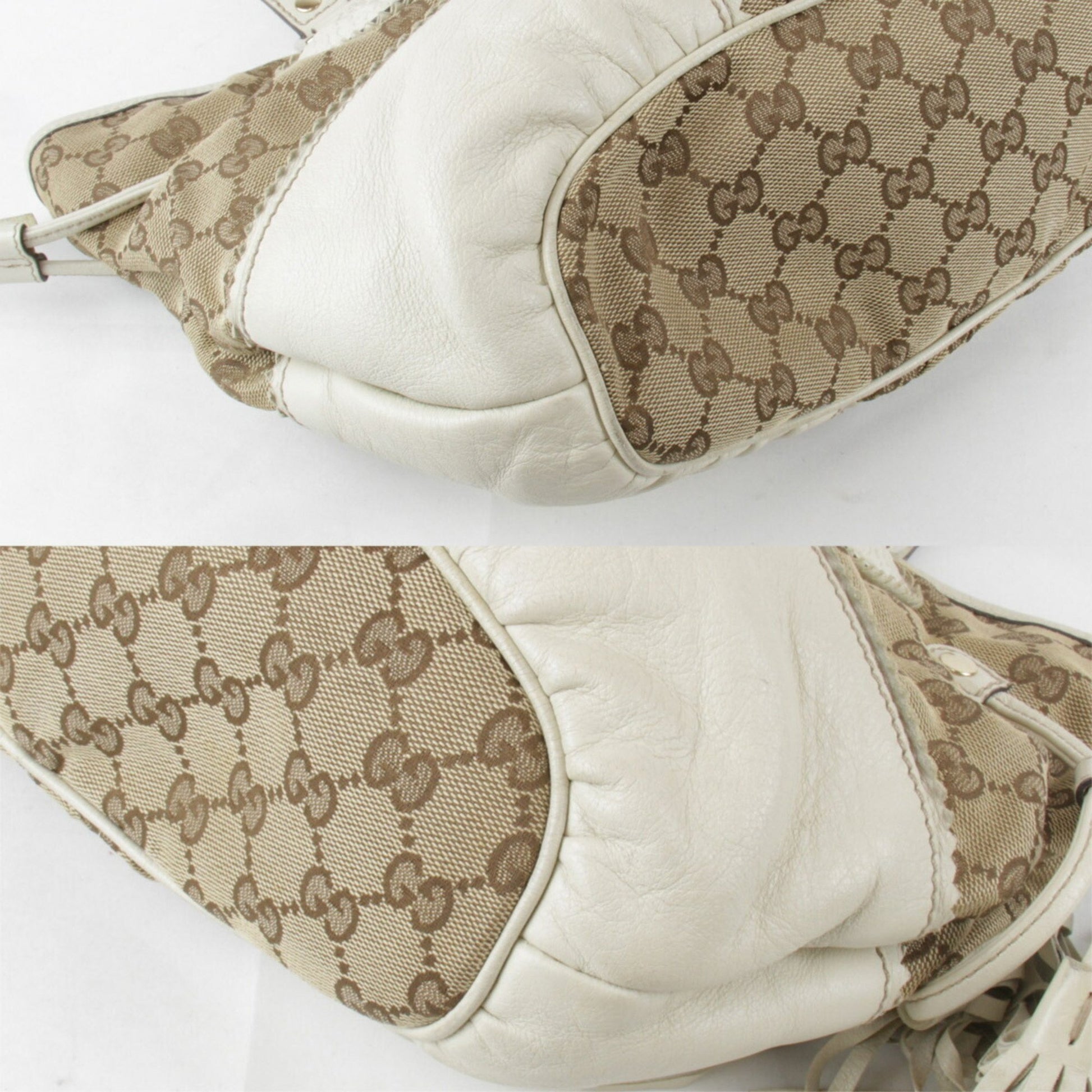 Gucci, Beige, Canvas, tote