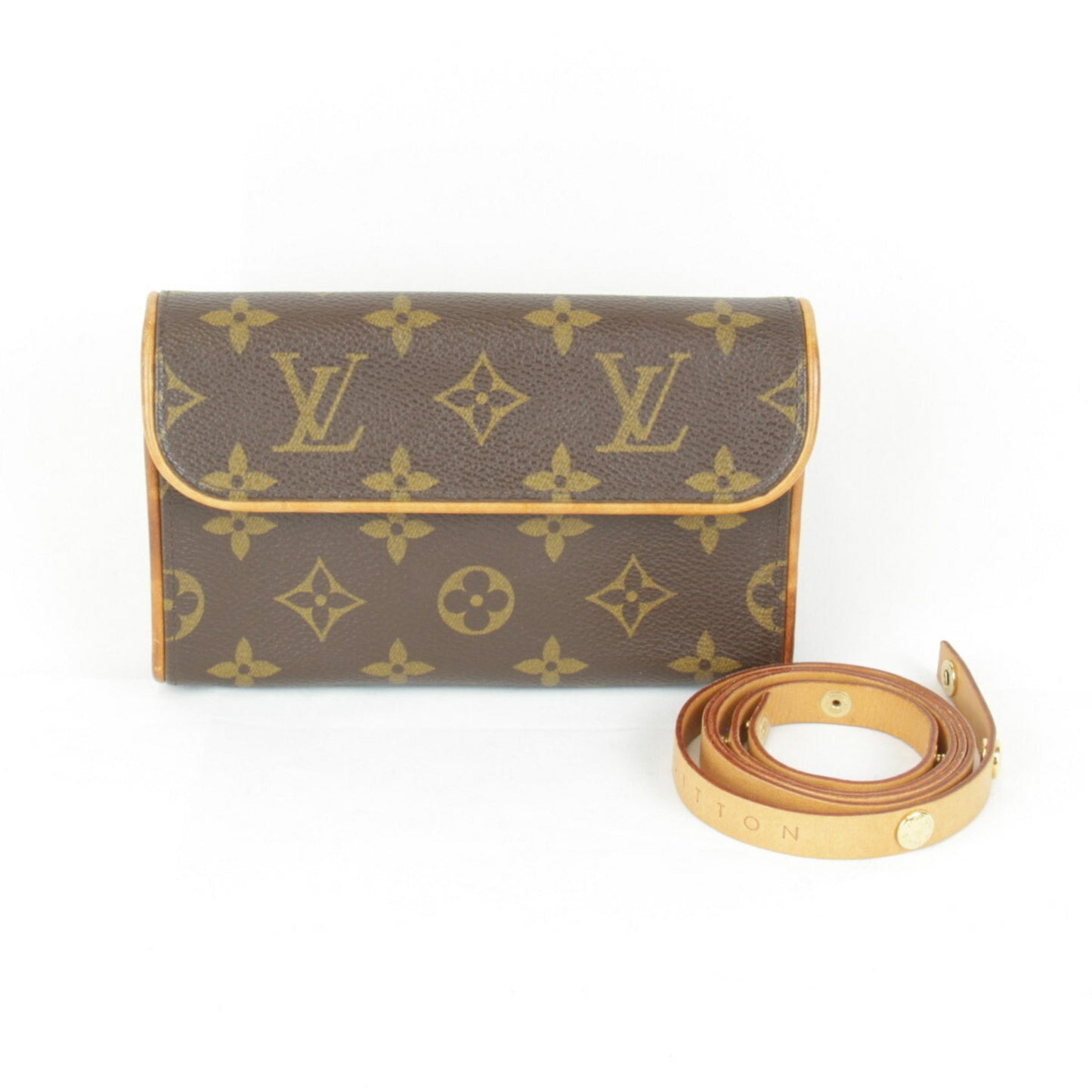 Louis Vuitton Florentine, Brown, Canvas, clutch