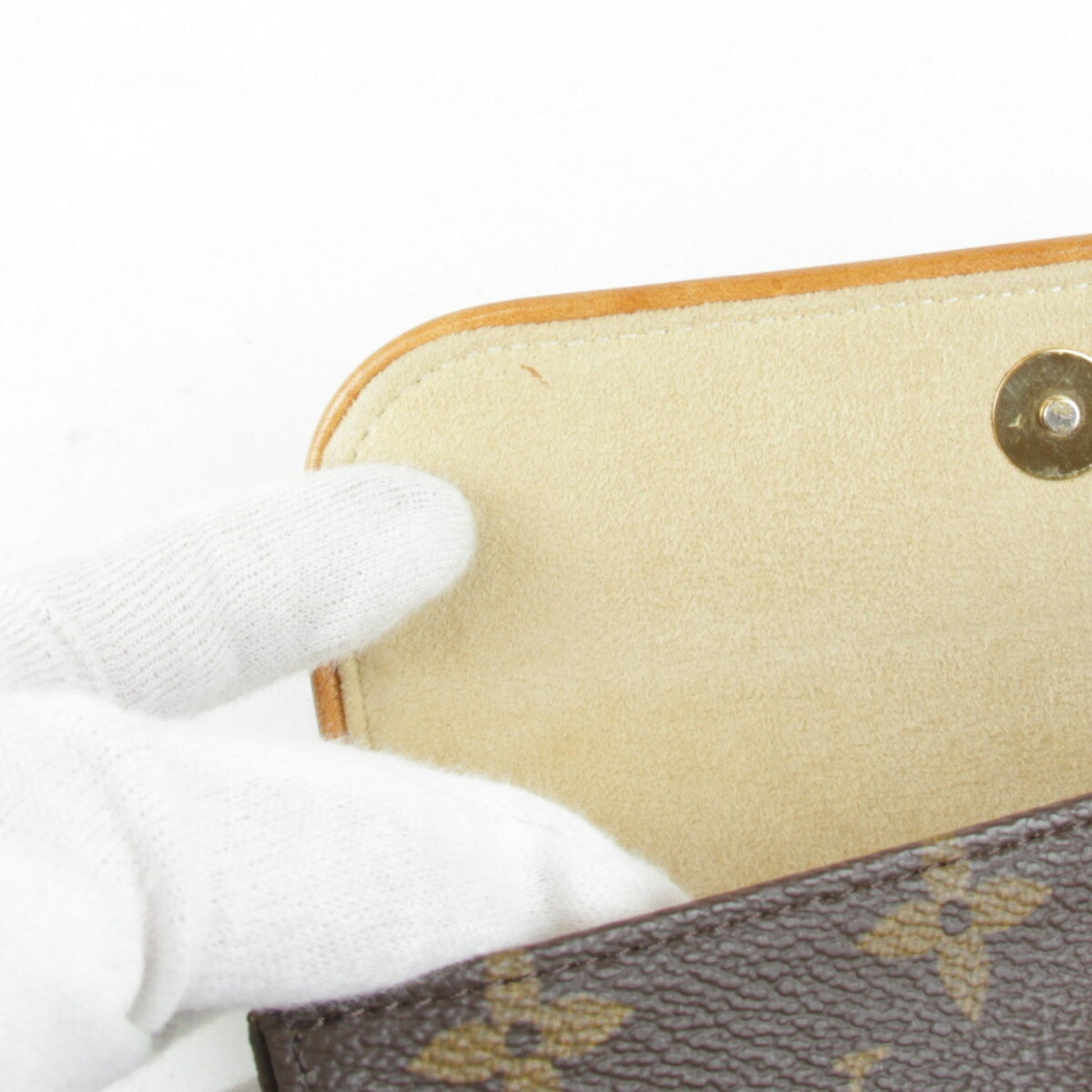 Louis Vuitton Florentine, Brown, Canvas, clutch