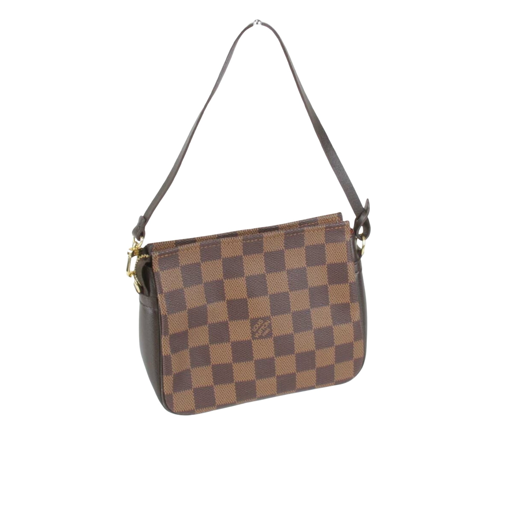 Louis Vuitton Trousse makeup, Brown, Canvas, clutch