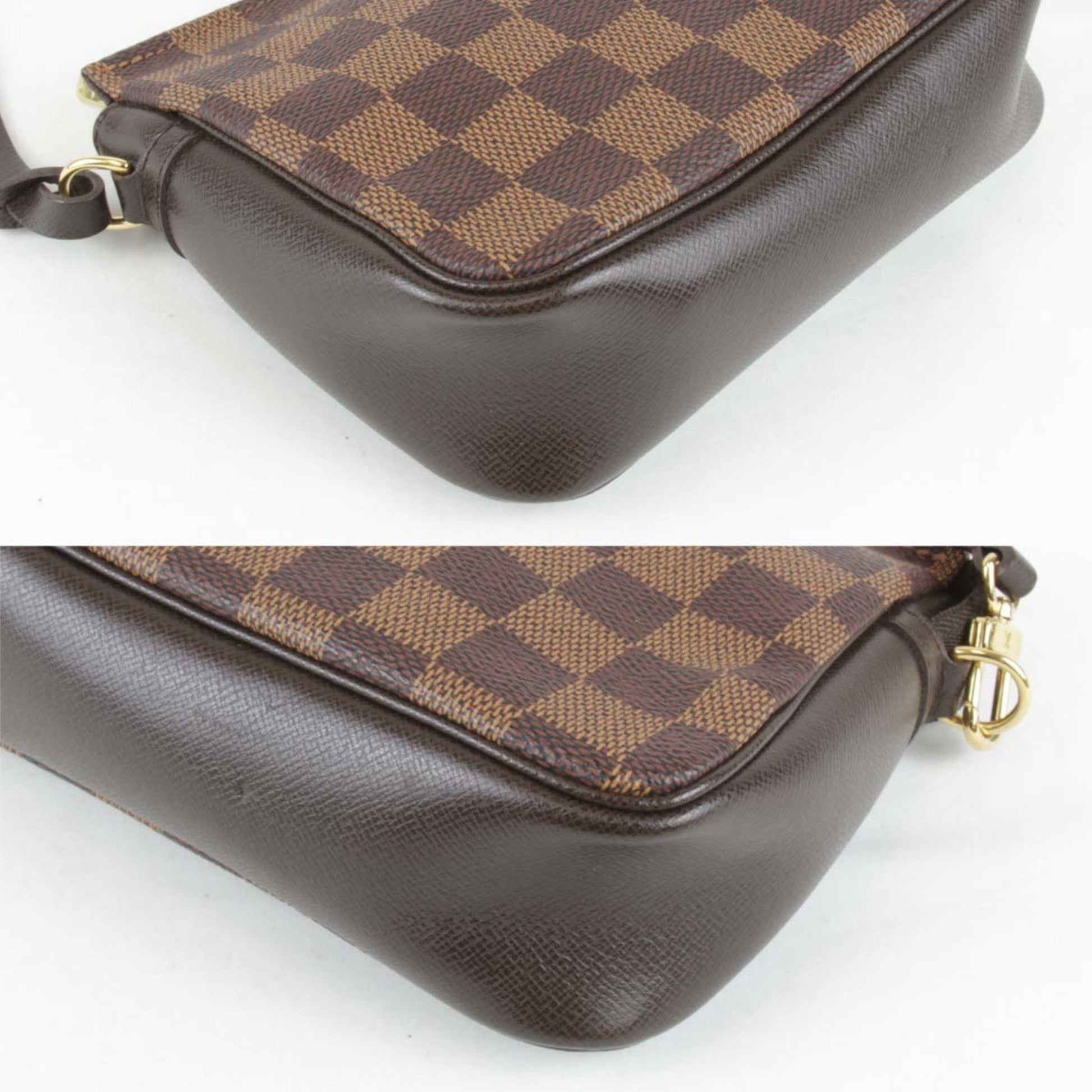 Louis Vuitton Trousse makeup, Brown, Canvas, clutch