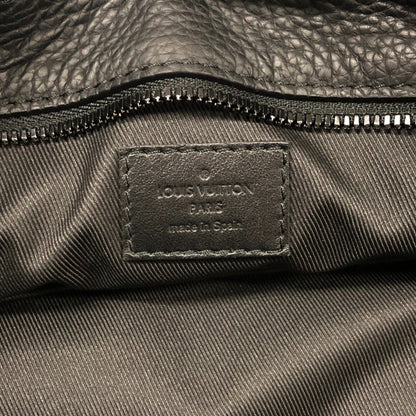 Louis Vuitton Christopher, Black, Leather, tote
