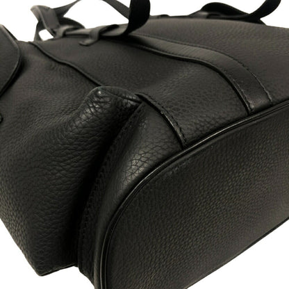 Louis Vuitton Christopher, Black, Leather, tote