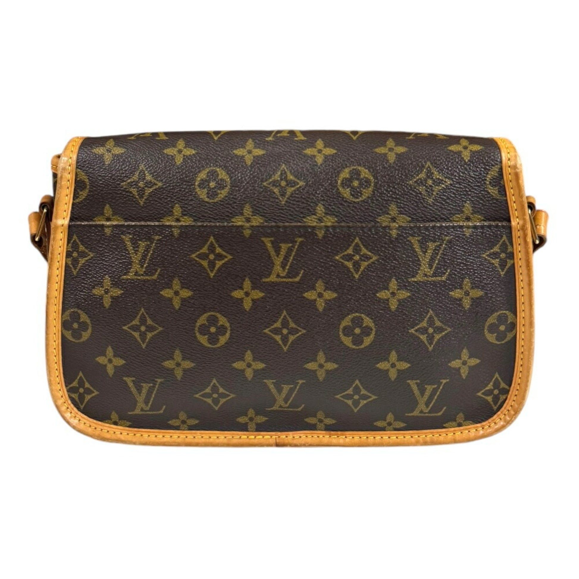 Louis Vuitton Sologne, Brown, Canvas, shoulder