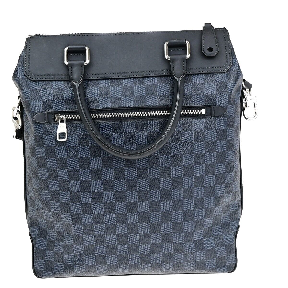 Louis Vuitton Greenwich, Blue, Canvas, tote