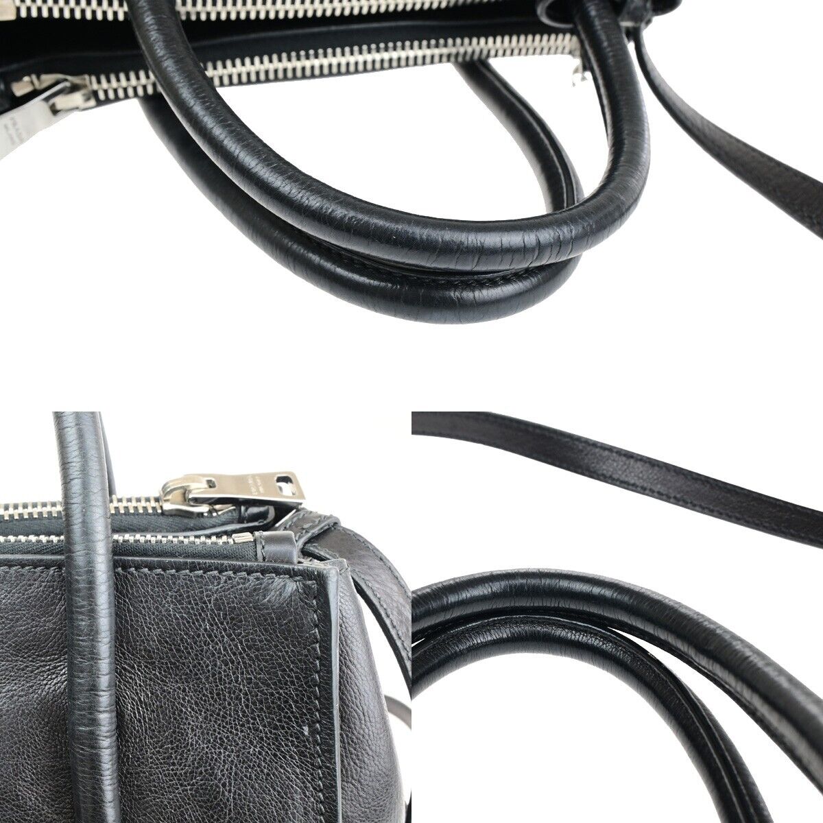 Prada Galleria, Black, Leather, handbag