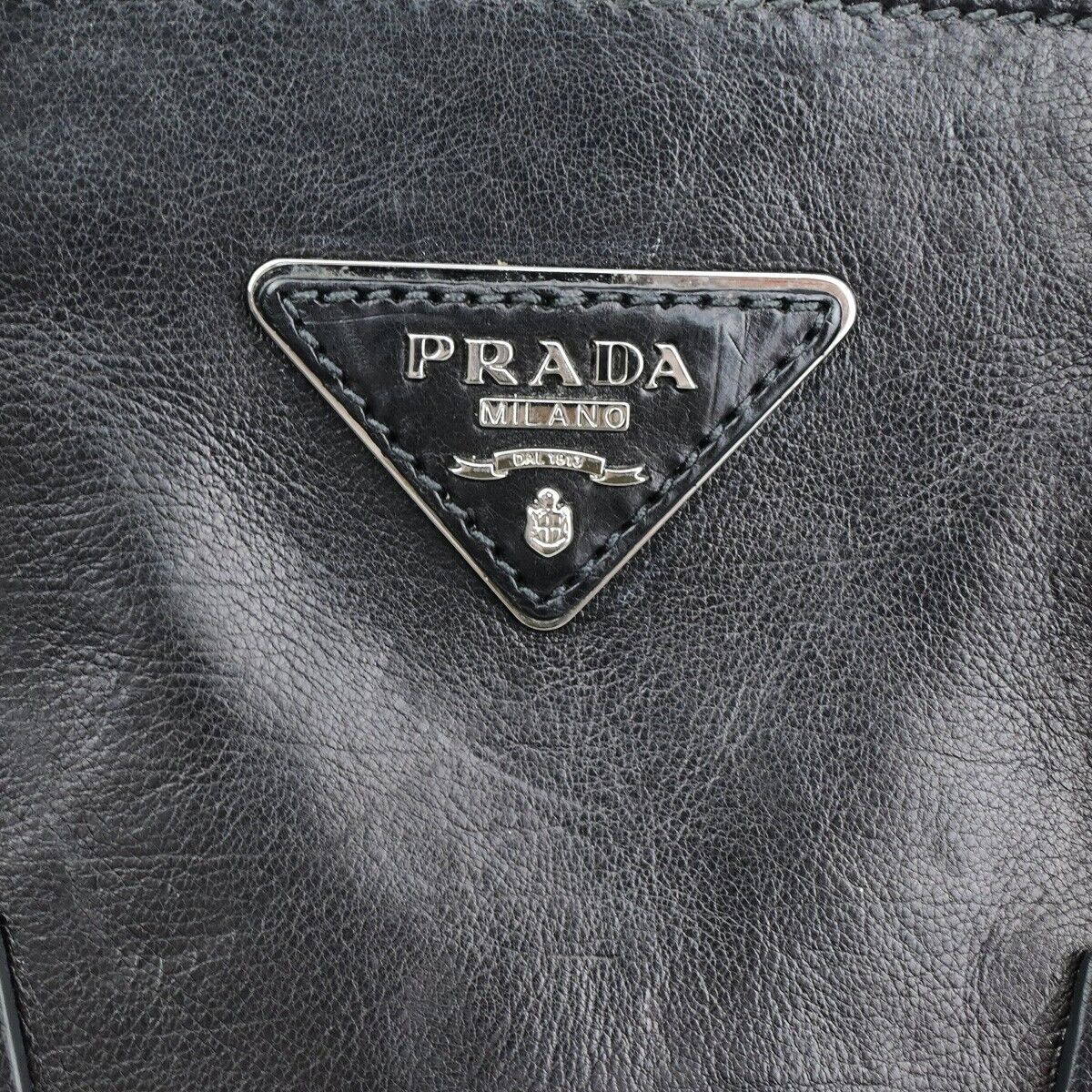 Prada Galleria, Black, Leather, handbag