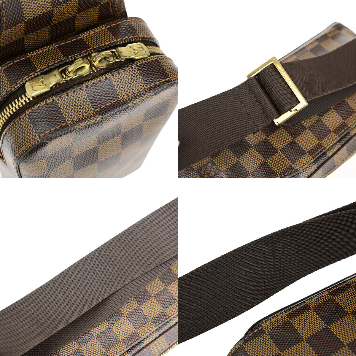 Louis Vuitton Geronimos, Brown, Canvas, shoulder