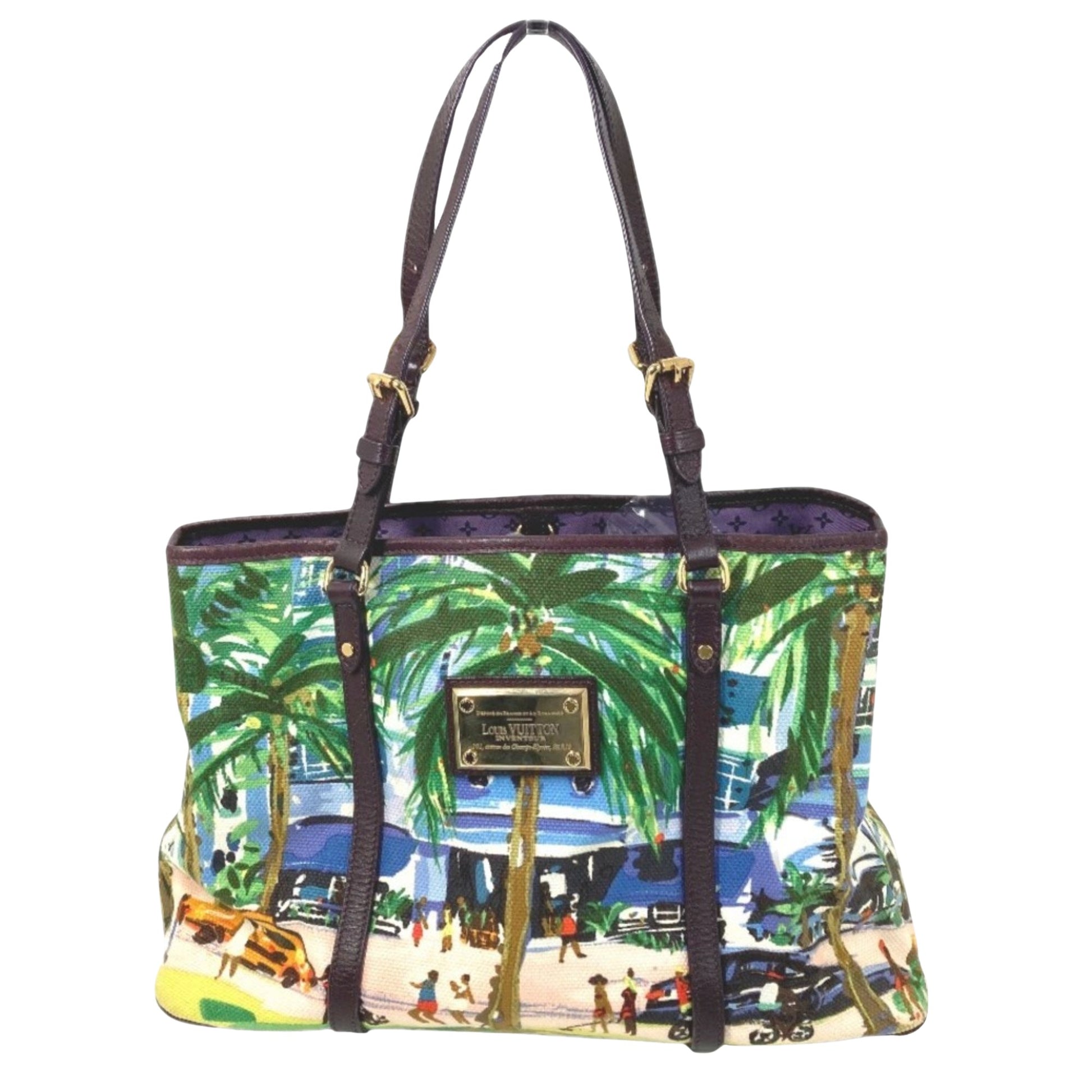 Louis Vuitton Ailleurs Cabas, Multicolour, Canvas, tote