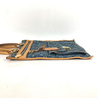 Louis Vuitton Sac Plat, Blue, Denim - Jeans, handbag