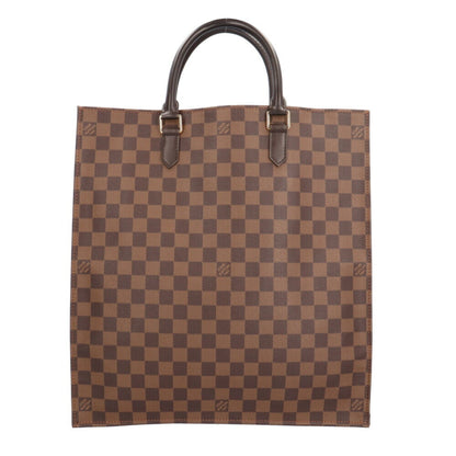 Louis Vuitton Sac Plat, Brown, Canvas, handbag