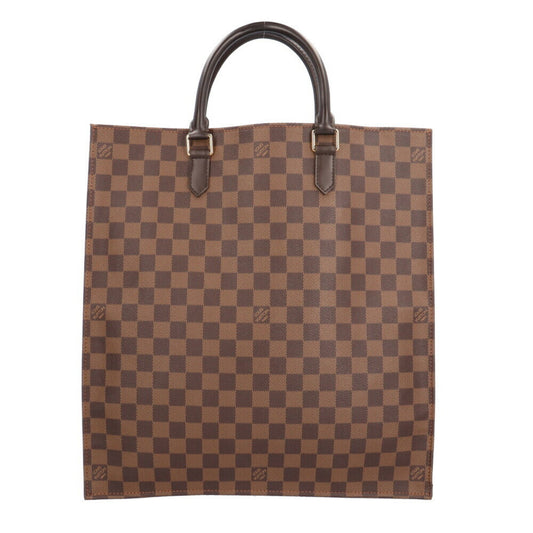 Louis Vuitton Sac Plat, Brown, Canvas, handbag