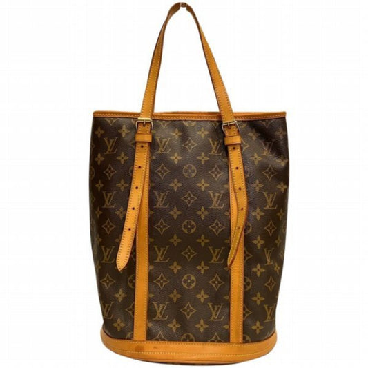 Louis Vuitton Bucket, Brown, Canvas, shoulder