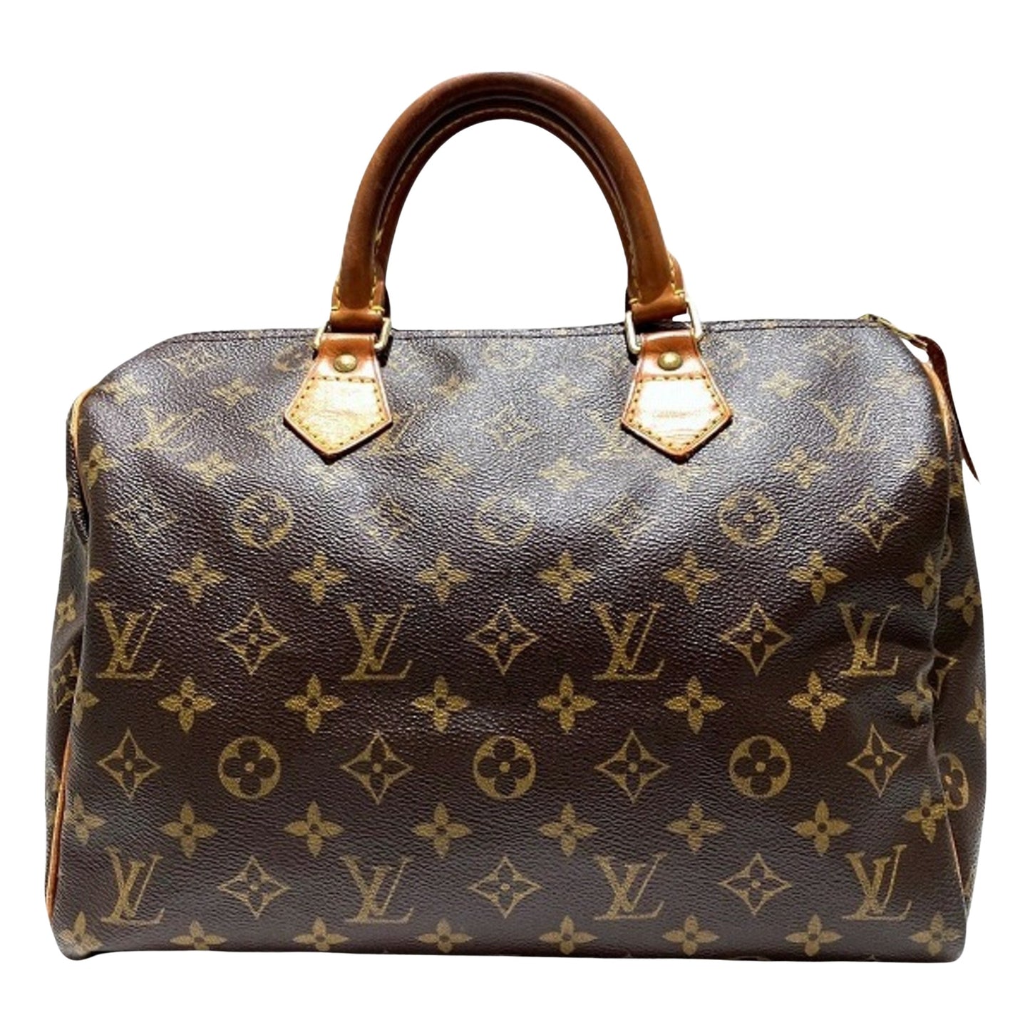 Louis Vuitton Speedy 30, Brown, Canvas, handbag