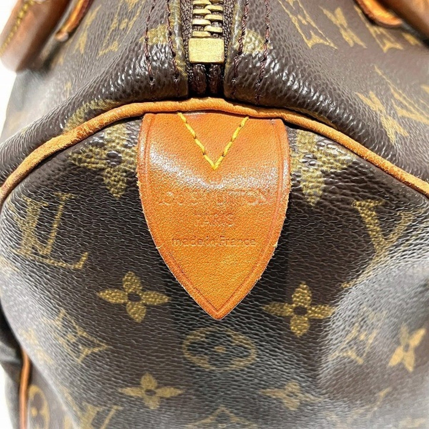 Louis Vuitton Speedy 30, Brown, Canvas, handbag