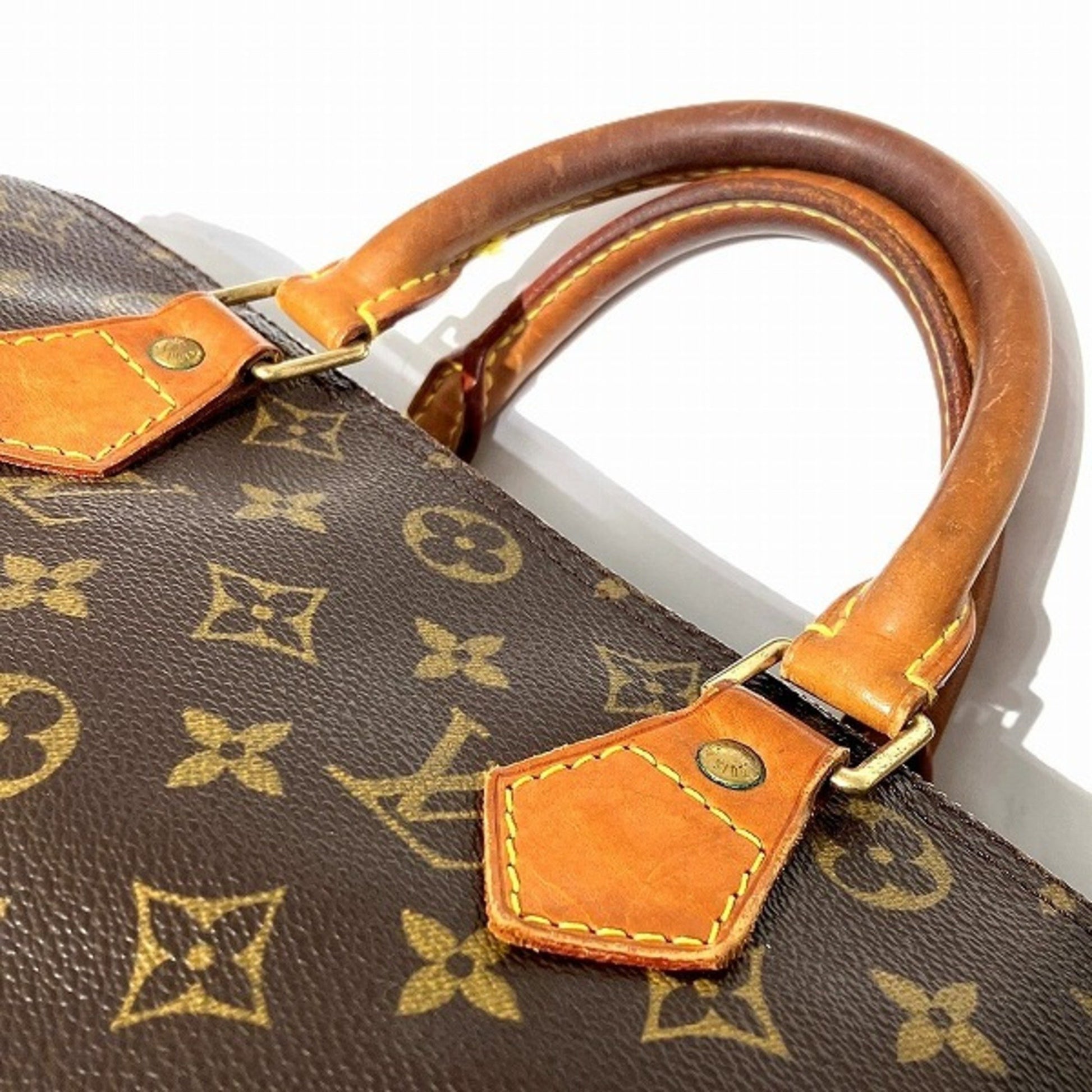 Louis Vuitton Speedy 30, Brown, Canvas, handbag