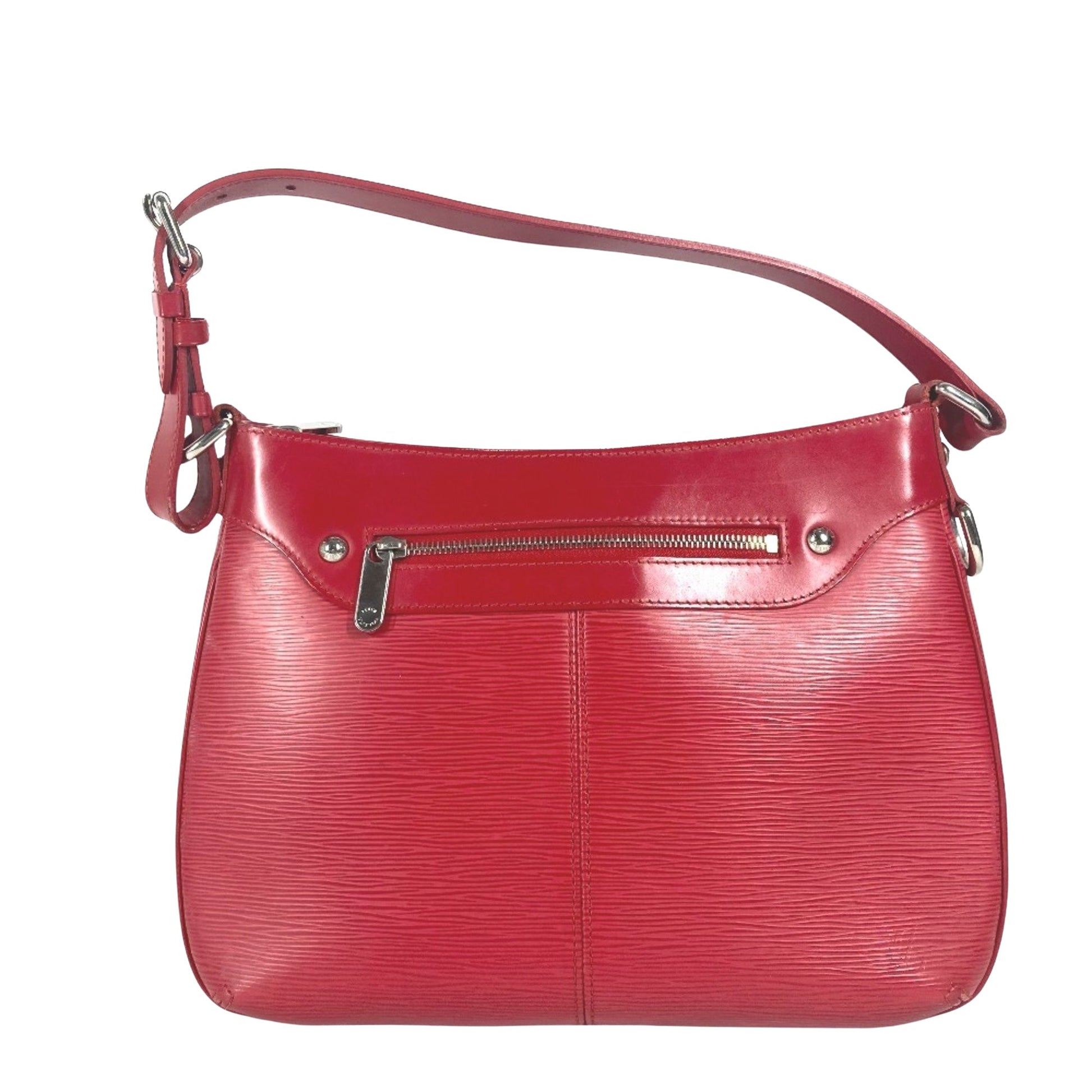 Louis Vuitton Turenne, Red, Leather, shoulder