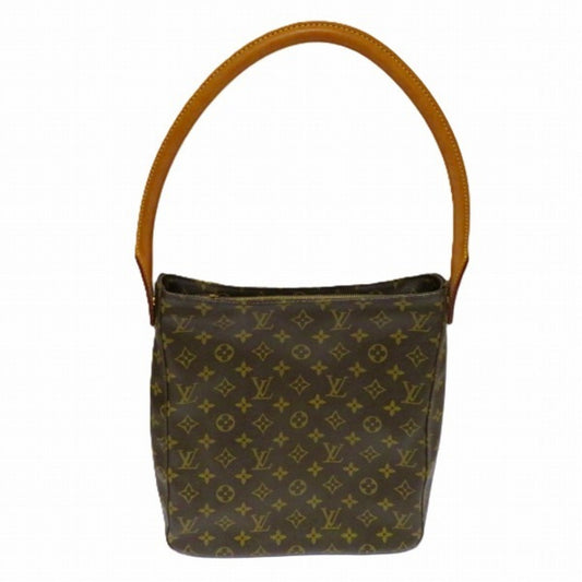 Louis Vuitton Looping, Brown, Canvas, shoulder