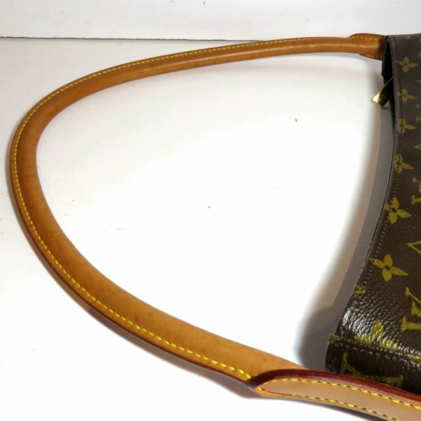 Louis Vuitton Looping, Brown, Canvas, shoulder