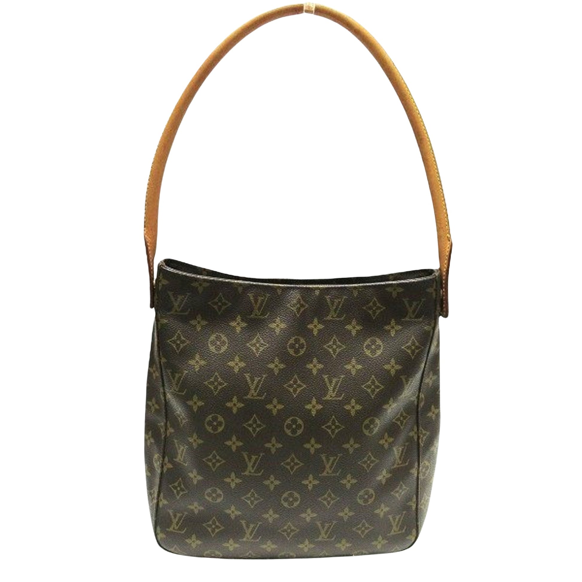 Louis Vuitton Looping, Brown, Canvas, shoulder