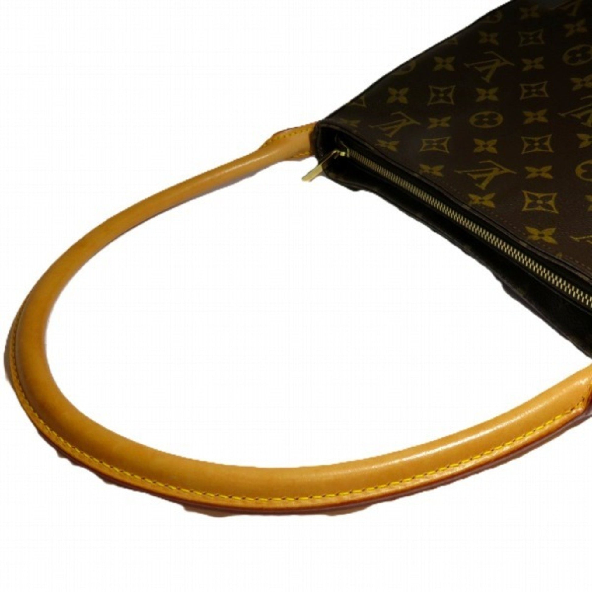 Louis Vuitton Looping, Brown, Canvas, shoulder