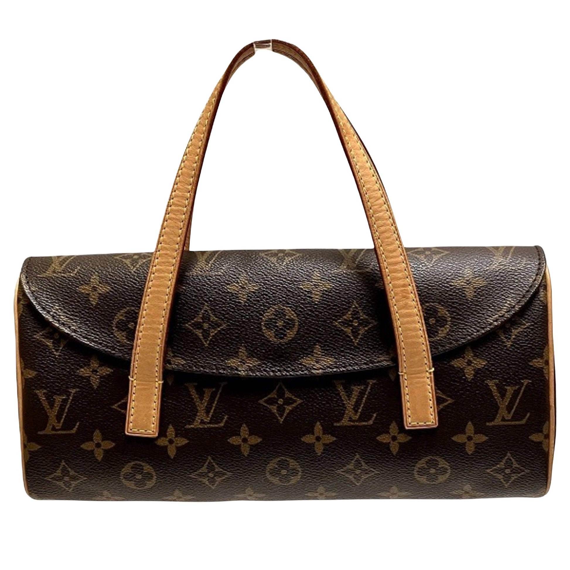 Louis Vuitton Sonatine, Brown, Canvas, handbag