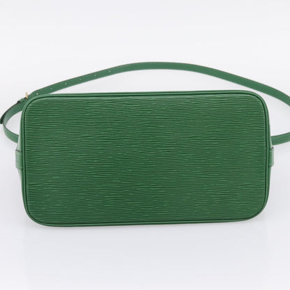 Louis Vuitton Alma Epi Leather, Green, Leather, Handbag