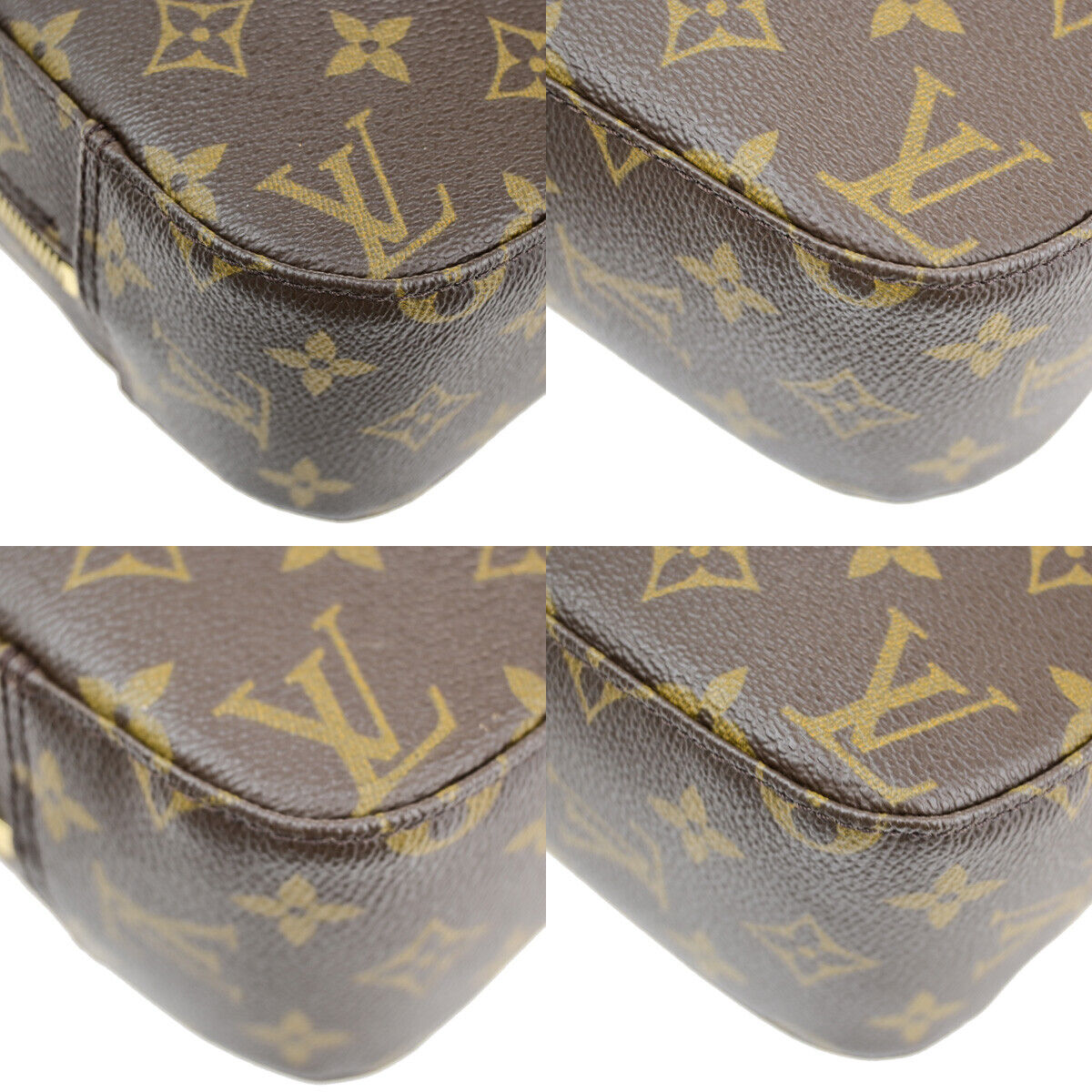 Louis Vuitton Spontini, Brown, Canvas, handbag