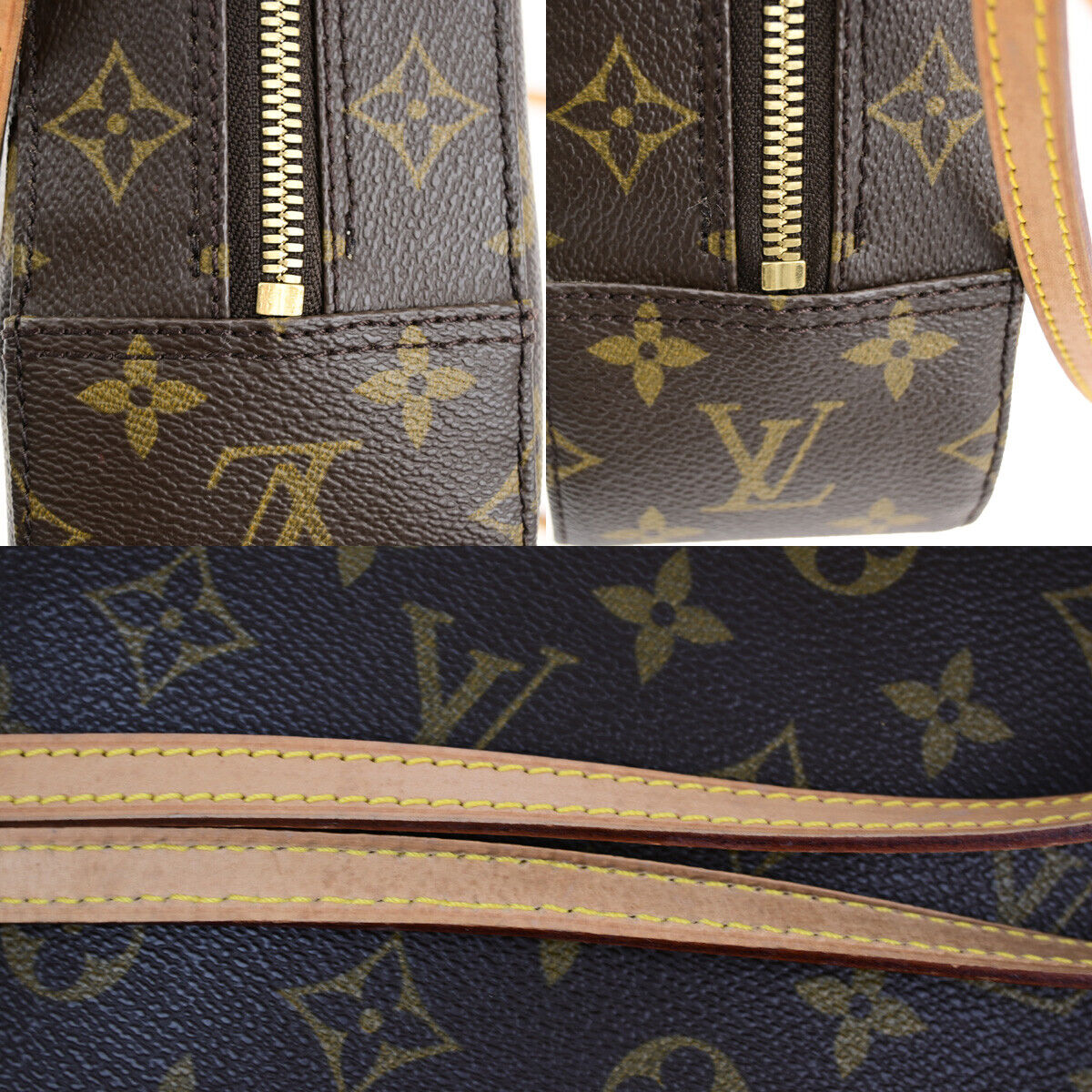 Louis Vuitton Spontini, Brown, Canvas, handbag