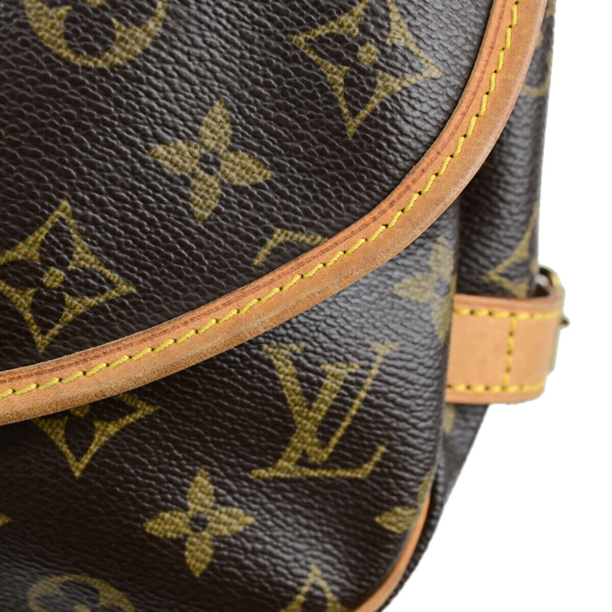 Louis Vuitton Saumur 30, Brown, Canvas, shoulder